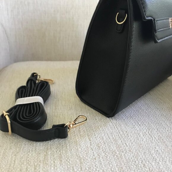 Neiman Marcus Top Handle Leather Satchel Bag - Picture 3 of 4